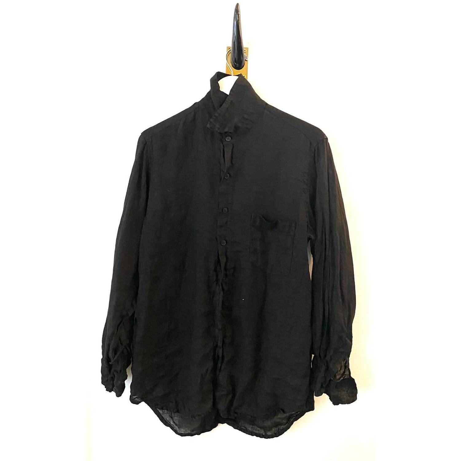 New Cp Shades Women's Jack Linen Shirt In Black